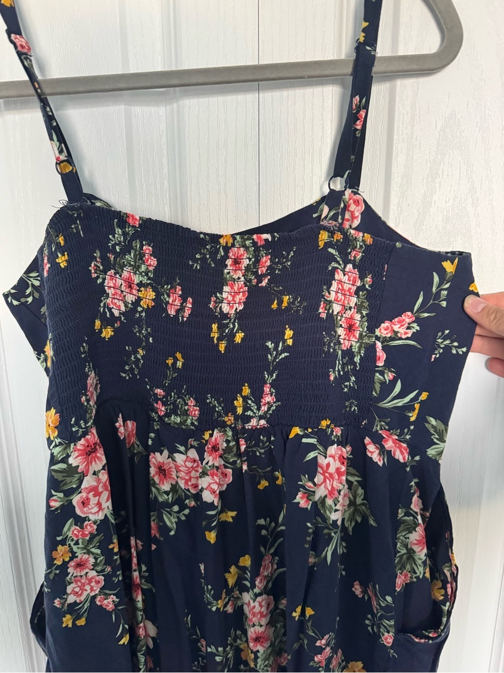 Old Navy Floral Spaghetti Strap Midi Romper - Picture 6 of 7